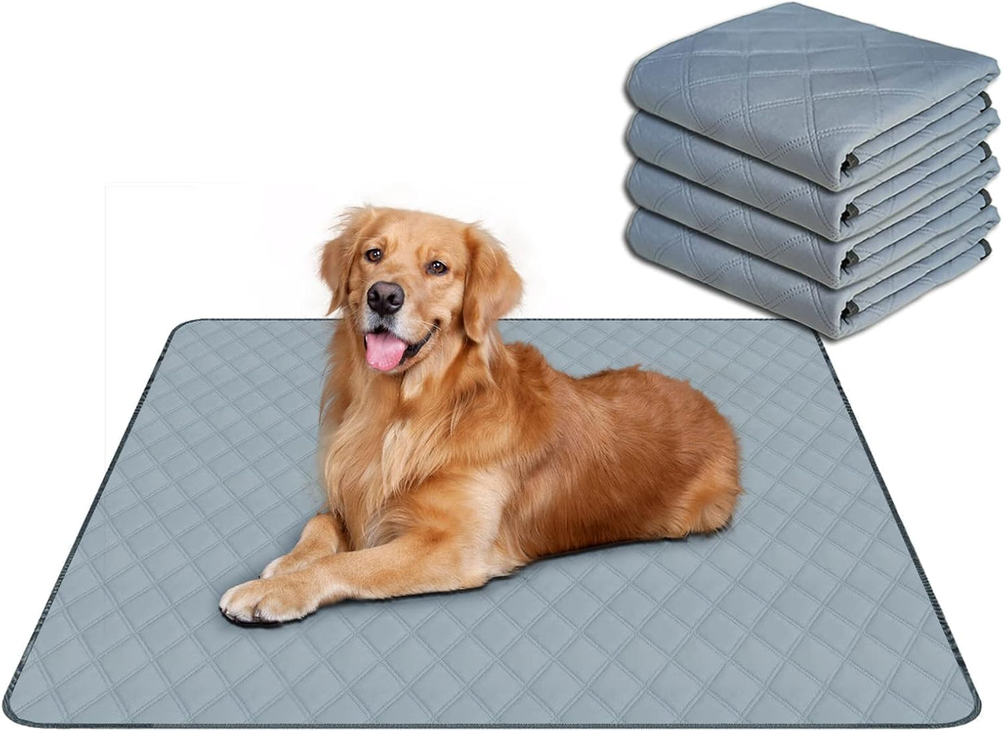 RIOUSSI Washable Pee Pads for Dogs - Reusable and Absorbent