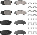 Front Rear Ceramic Disc Brake Pads Set for GMC Sierra 1500/Chevy