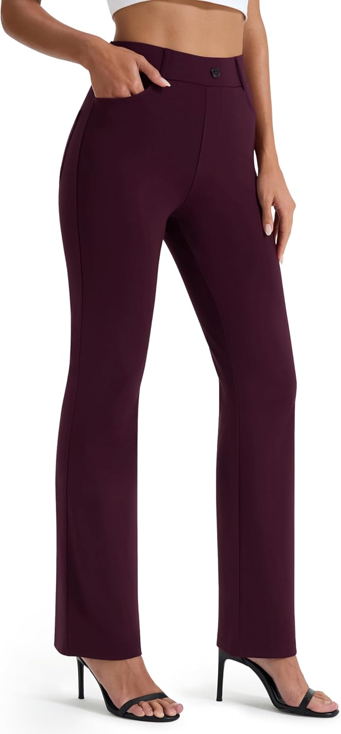 AFITNE Women's Yoga Dress Pants for Office and Casual Wear