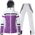 Women's Ski Jackets and Pants Set Windproof Waterproof Insulated Shoes