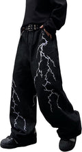 Men's Hip-hop Embroidered Baggy Jeans Loose Fit Denim