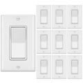 4 Way Decorator Wall Light Switch 15A 120-277V - Smooth Paddle