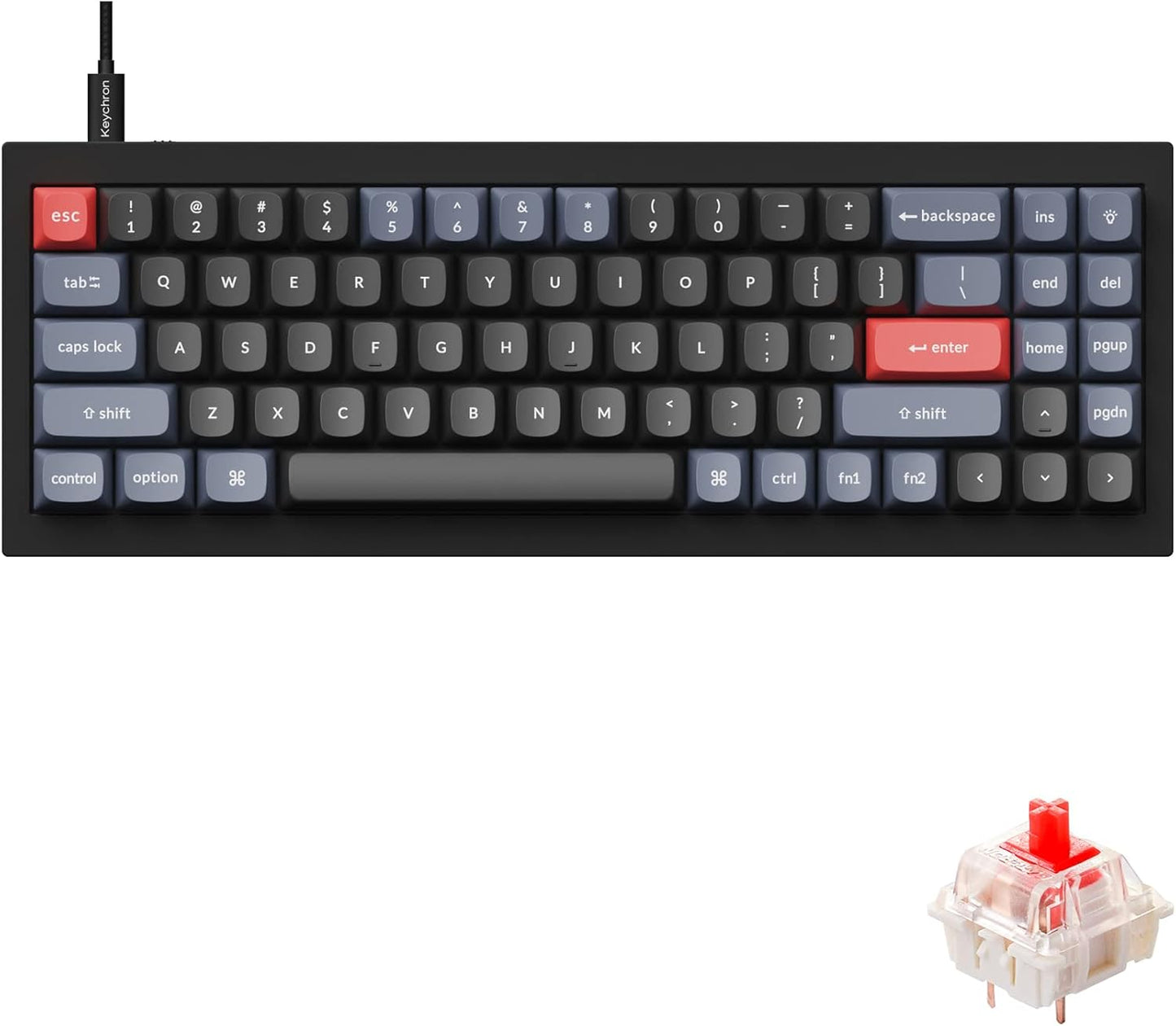 Keychron Q7 Custom Mechanical Keyboard with RGB and Gasket Design