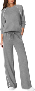 SAMPEEL Women 2 Piece Lounge Set Sweatsuit - Comfortable Everyday Wear