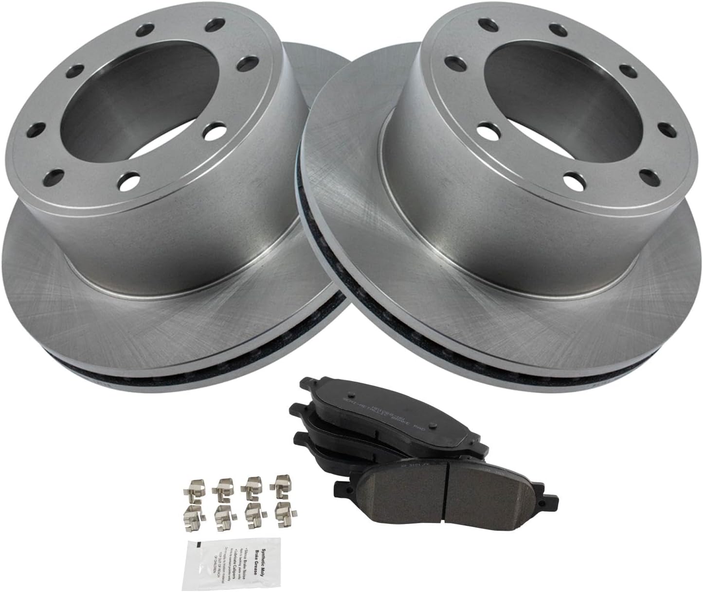 TRQ Rear Brake Pad & Rotor Kit for 2005-2007 Ford Super Duty