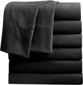 Full Flat Sheets Pack of 6 Black - Soft Microfiber Full Size