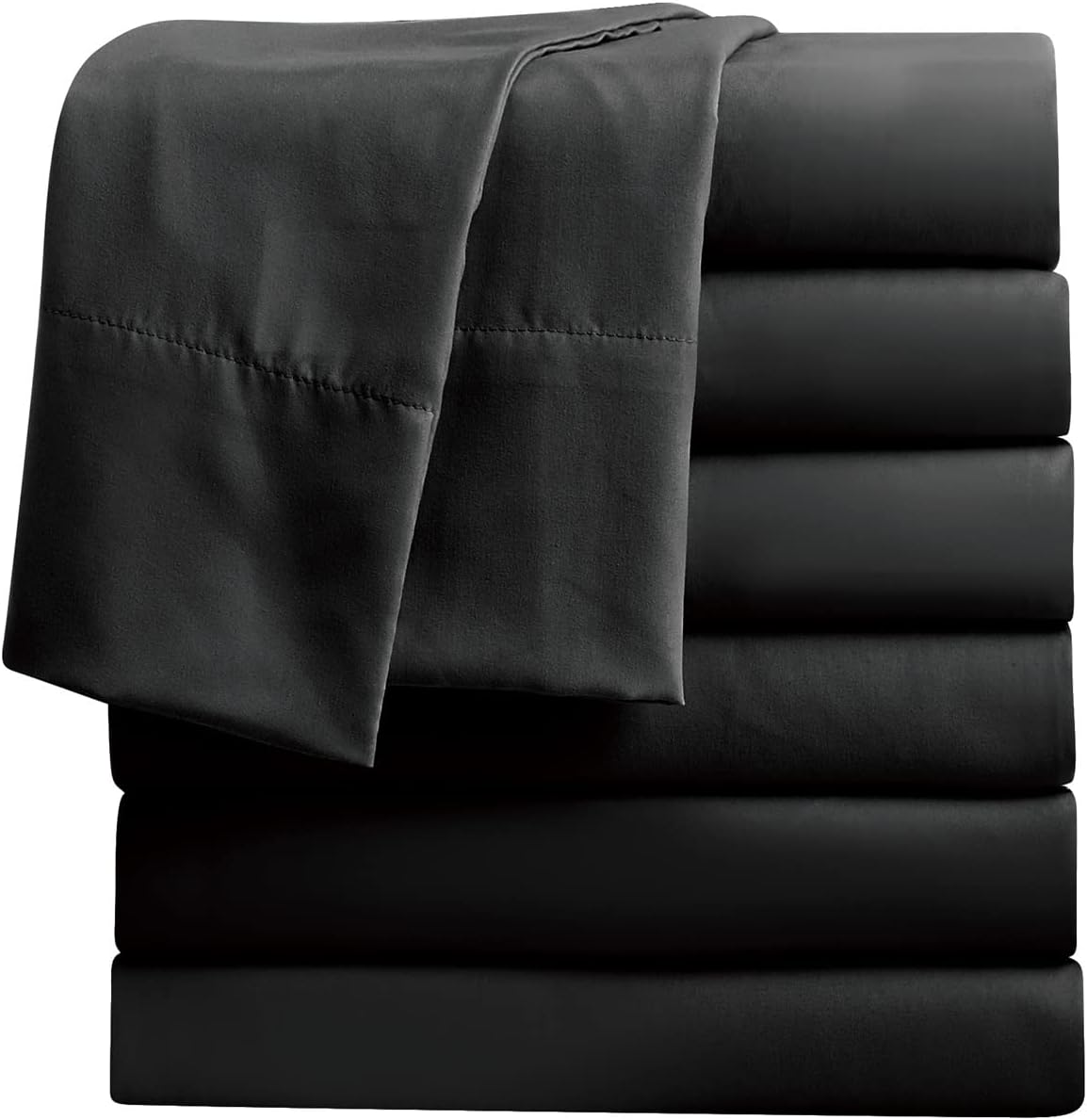 FreshCulture Twin Flat Sheets Pack of 6 Soft Microfiber Bedding