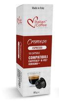 Italian Coffee for Espresso Lovers Cremoso Capsules - 80 Pods