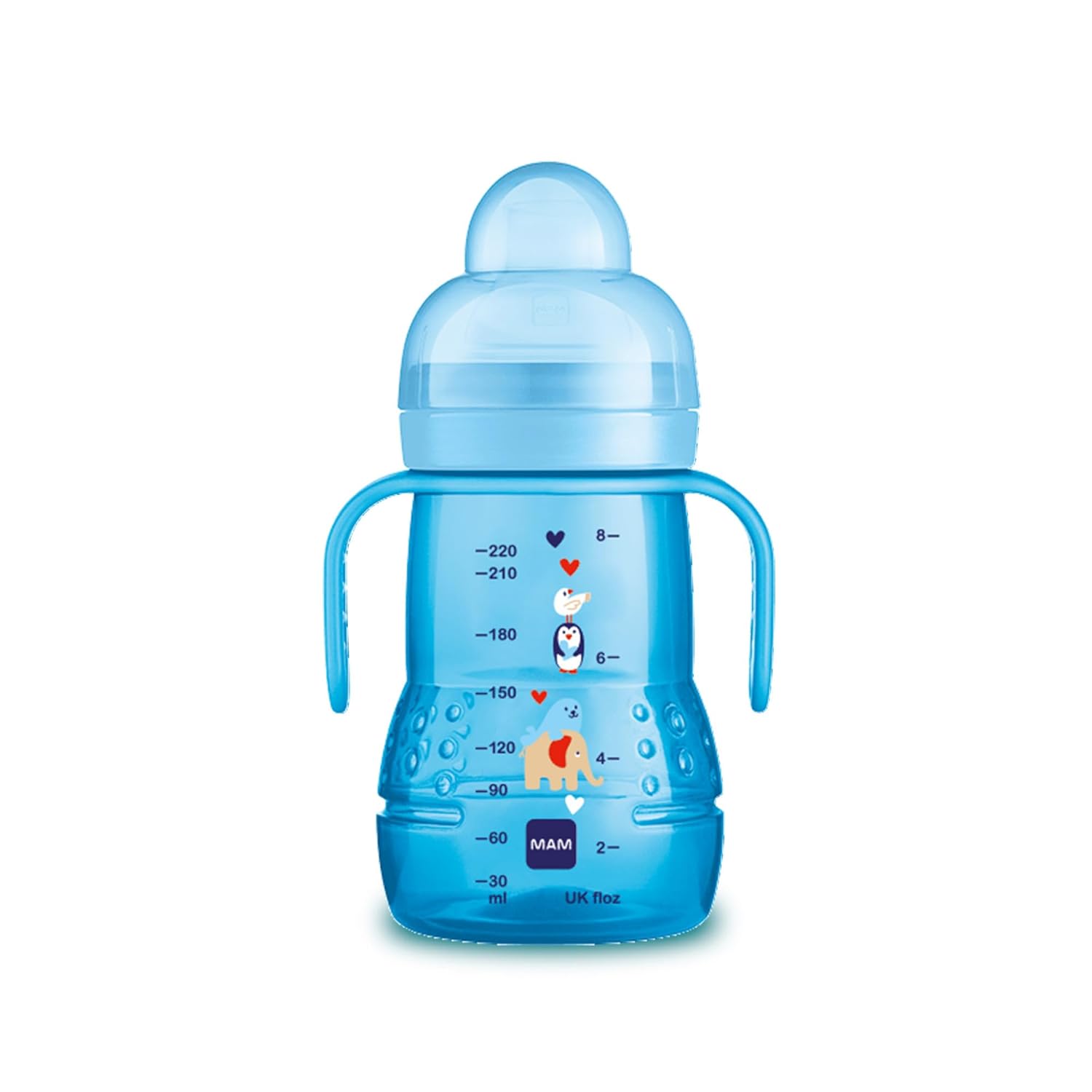 MAM Plastic Trainer Cup: Spill-Free Sipping for Boys 4+ Months