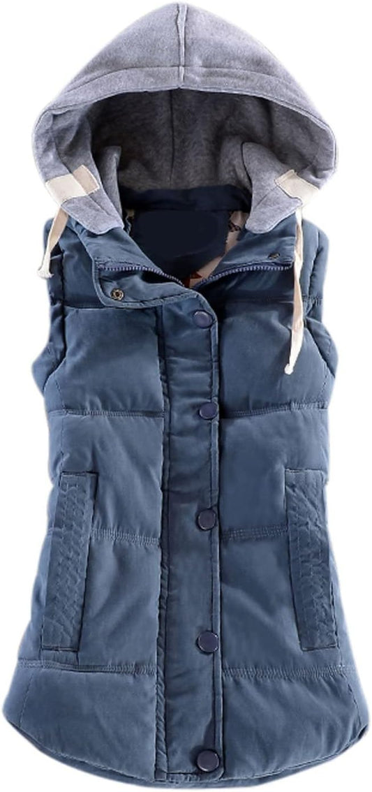 Yeokou Women's Slim Sleeveless Quilted Winter Puffer Vest