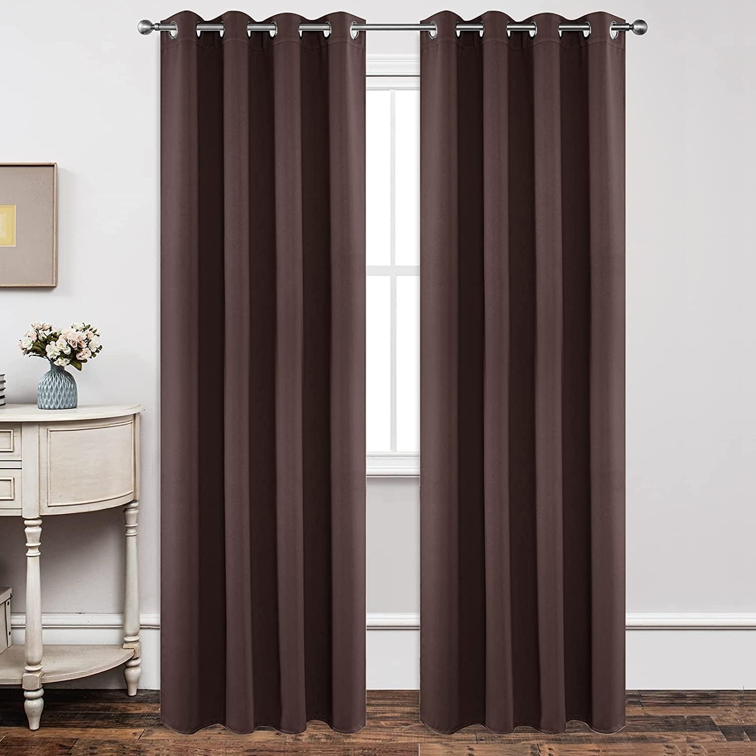 Joydeco Blackout Curtains 90 Inch Length for Living Room & Bedroom
