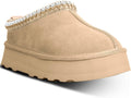 Women's Platform Mini Boots Slippers - Cozy Shearling Slip-On Comfort