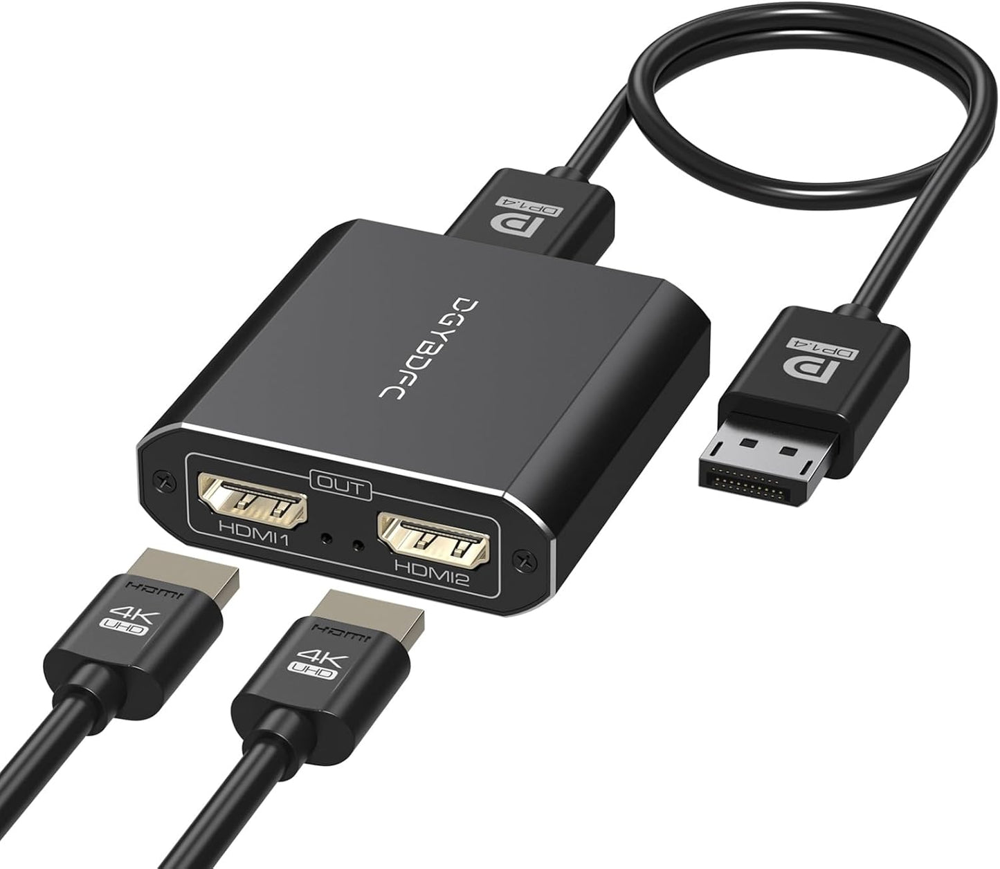 4K60Hz Displayport to Dual HDMI Adapter for PC and Laptop