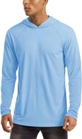 Men's Hooded UPF 50+ Sun Protection Long Sleeve Shirt (Style VJLM)