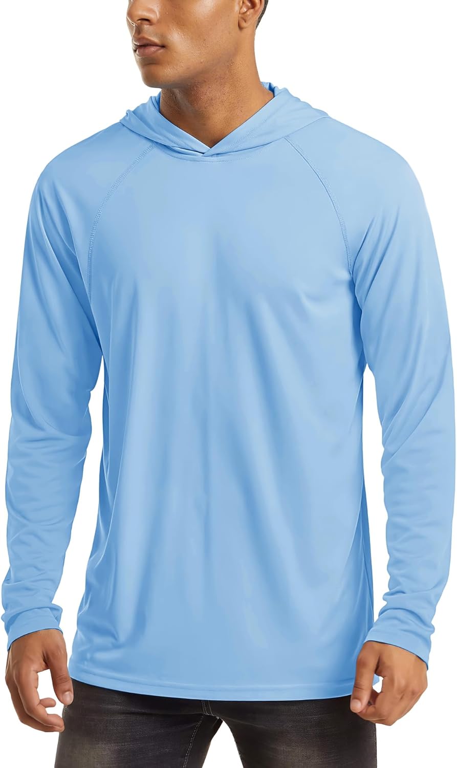 MAGCOMSEN Men's Hooded UPF 50+ Sun Protection T Shirts