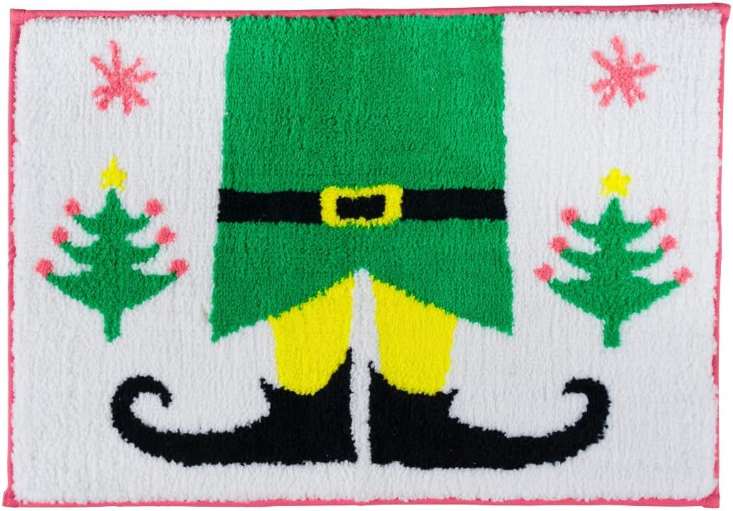 Elf Movie Buddy Christmas Bathroom Mat Rug - Non-Slip Plush Decor