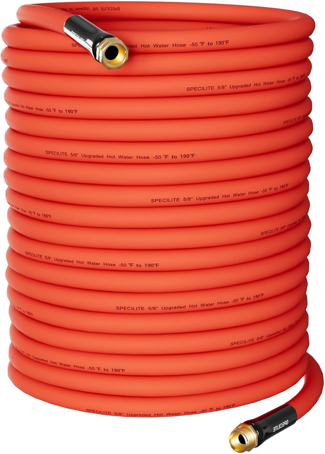 5/8 Hot Cold Garden Water Hose 150 ft Flexible Lightweight Red