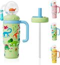 24oz Whale Fountain Tumbler Stainless Steel - Kid & Adult Sippy Cup