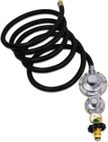 Two Stage Propane Regulator with 10ft Hose and Gauge - Steady Flow