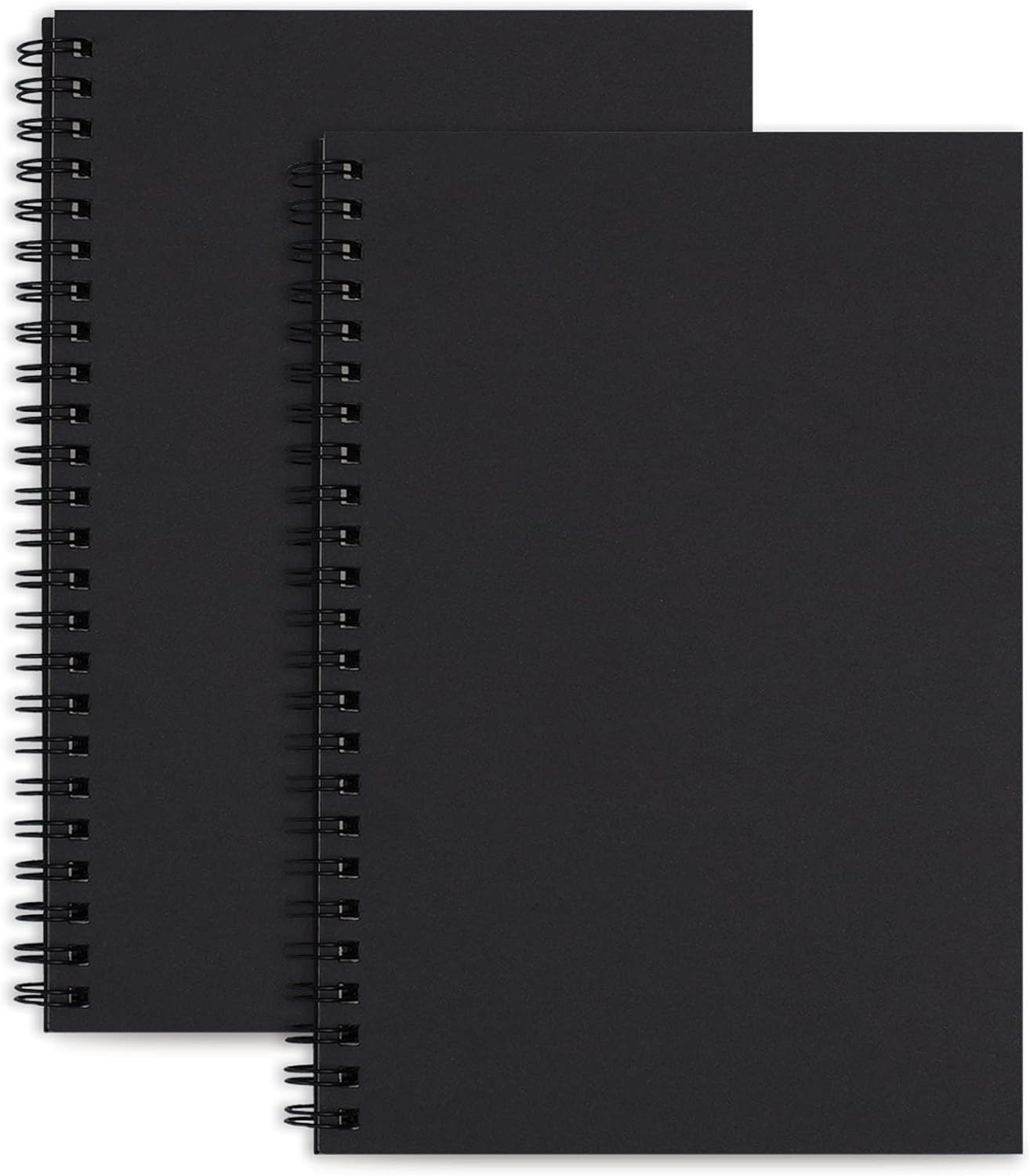 LABUK 2-Pack A5 Unlined Notebooks - Blank Sketchbook Duo