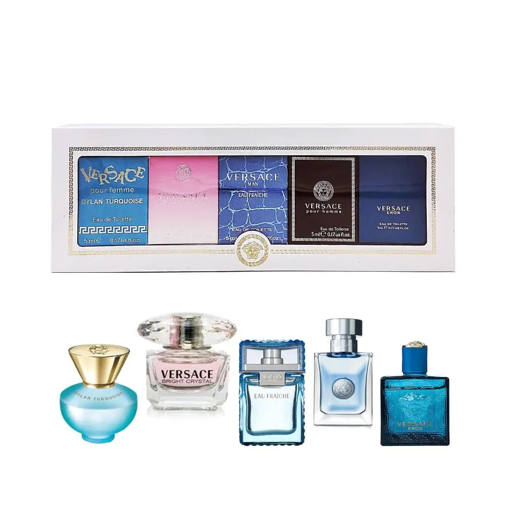 Versace Perfume Collection - Eros, Bright Crystal, Dylan Blue Set