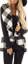 Plaid Vest Lapel Open Front Sleeveless Jacket - Stylish Layering