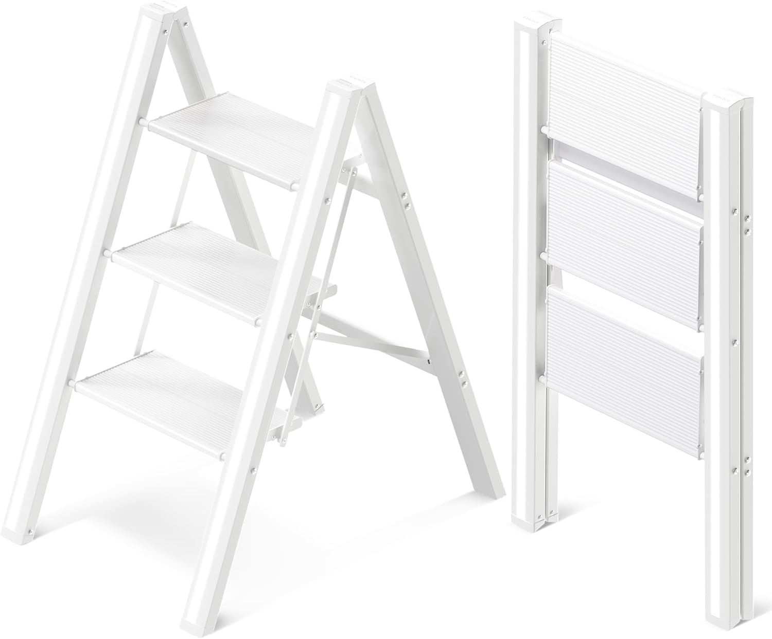 GameGem 3 Step Ladder - Lightweight, Sturdy, and Safe Design