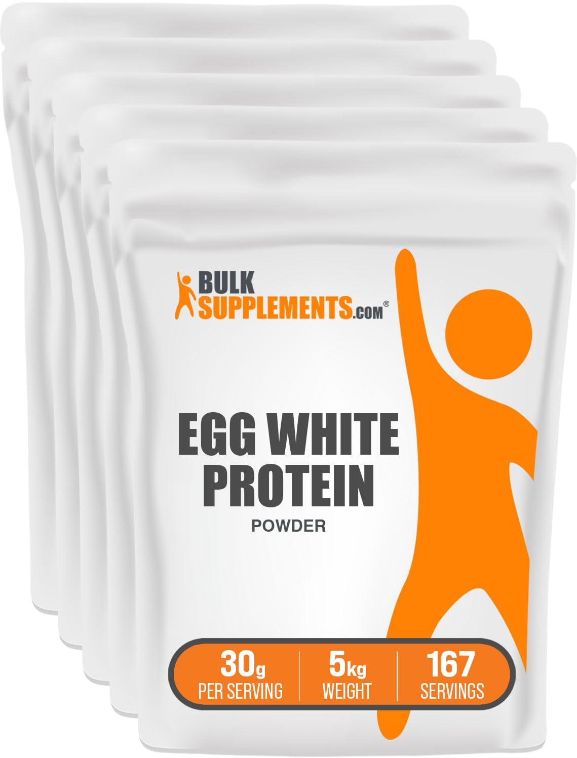 Egg White Protein Powder - Unflavored, Lactose Free, 30g Protein