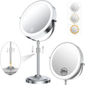 9 in Magnifying Mirror with Lights 20X - Height Adjustable