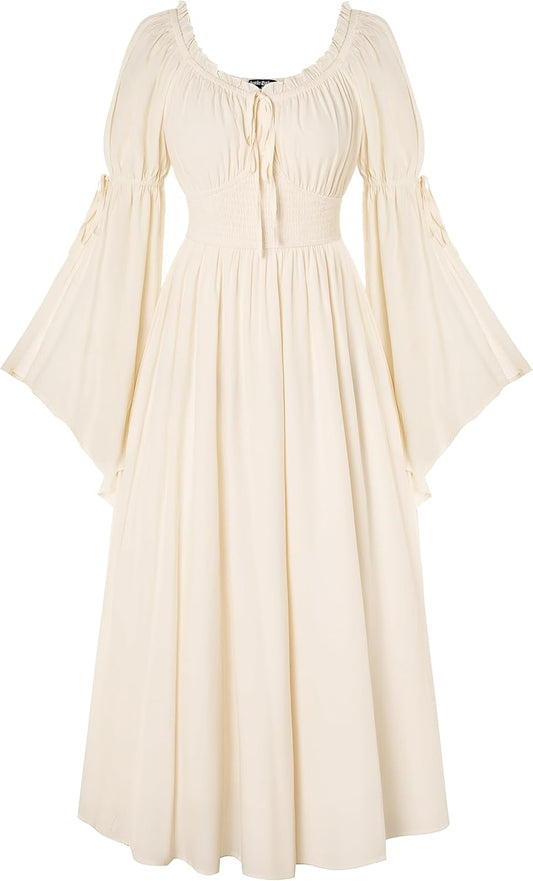 Scarlet Darkness Renaissance Dress for Women - Medieval Charm