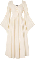 Scarlet Darkness Renaissance Dress for Women - Long Bell Sleeve