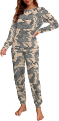 PrinStory Womens Pajama Set Long Sleeve Sleepwear - Soft (Style 91Z4)