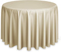 Lann's Linens 120 in Round Tablecloths - Pack of 10, Beige