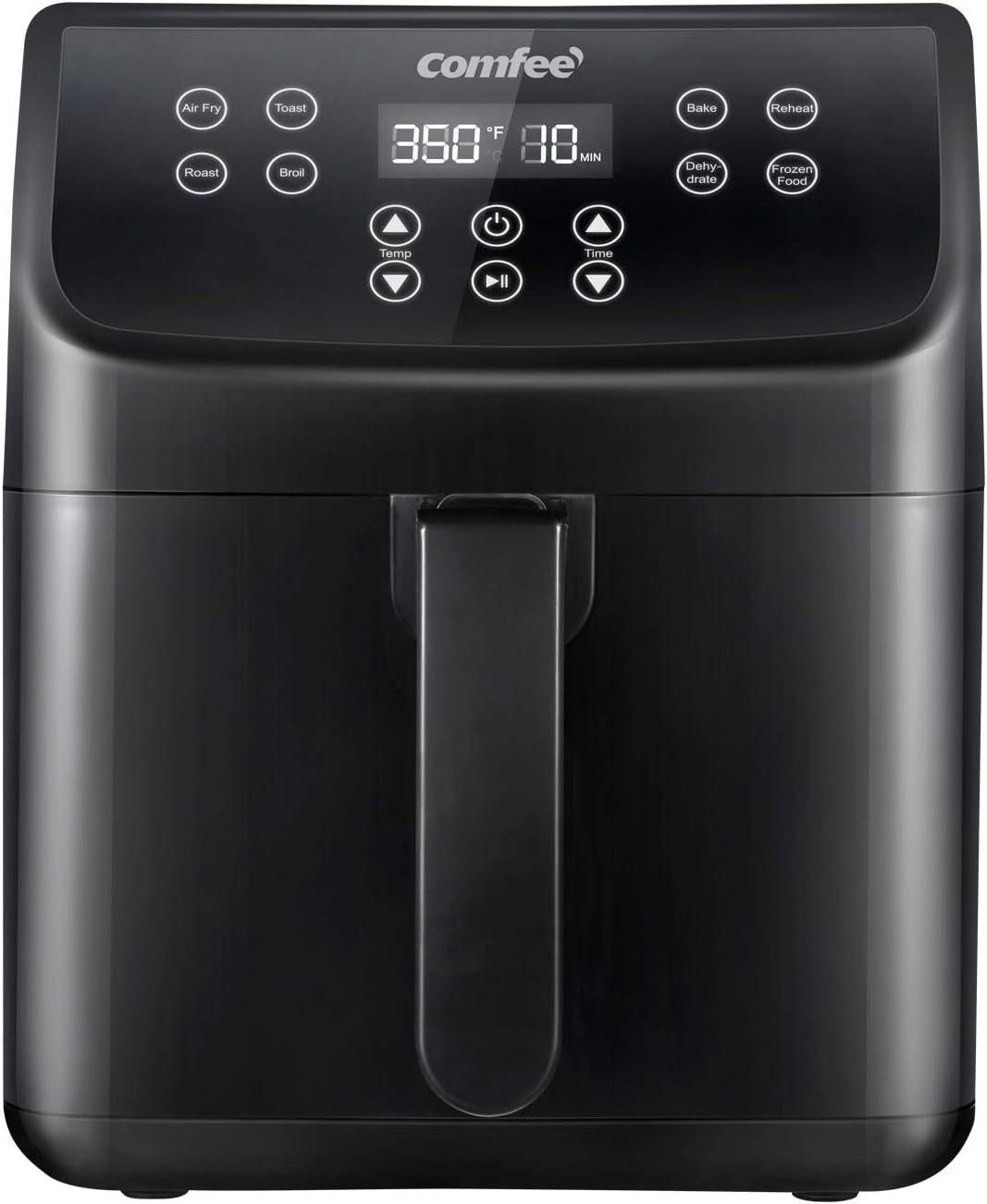 5.8Qt Digital Air Fryer: 8 Presets, LED Touchscreen, Non-stick Basket