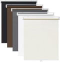 Cordless Roller Shades 23in x 72in Brown - 100% Blackout No Drill