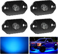 4WDKING Blue LED Rock Lights for Off Road Vehicles and More