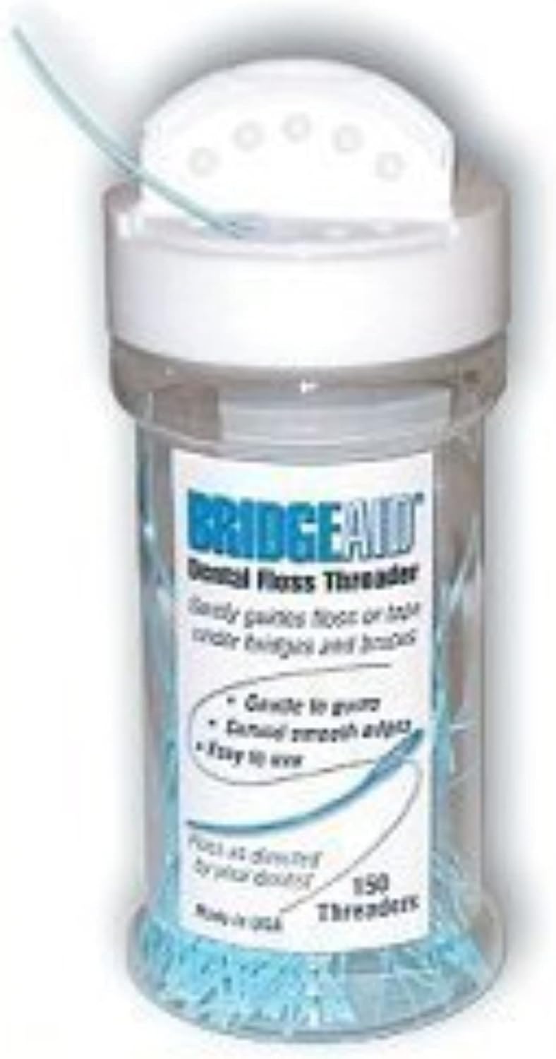 Dental Floss Threader Bottle 150, 2 Pack for Effective Oral Care