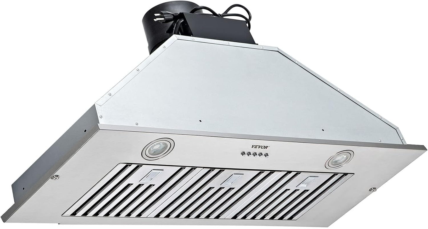 VEVOR 36 Inch Stainless Steel Insert Range Hood with 800CFM Power
