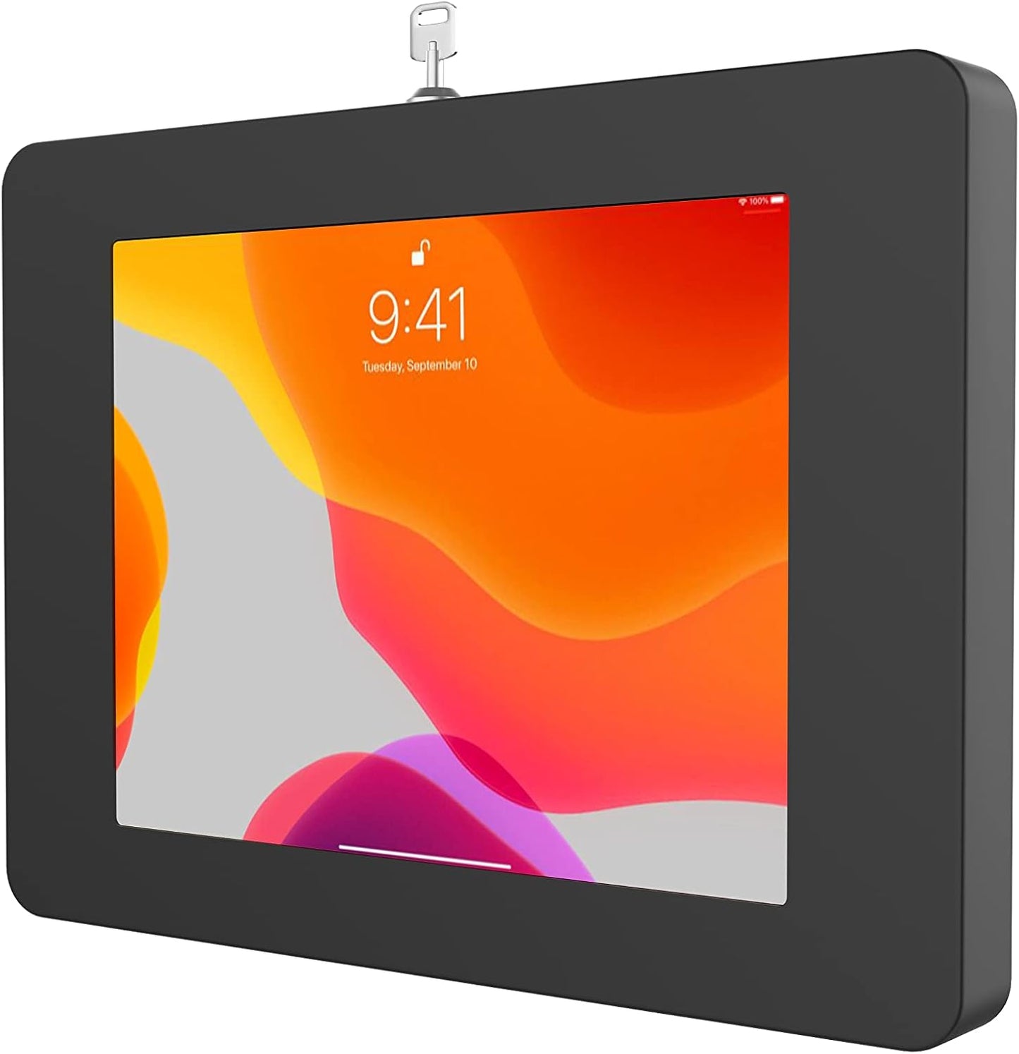 Locking iPad Wall Mount for Mini and Samsung Tablets - Black