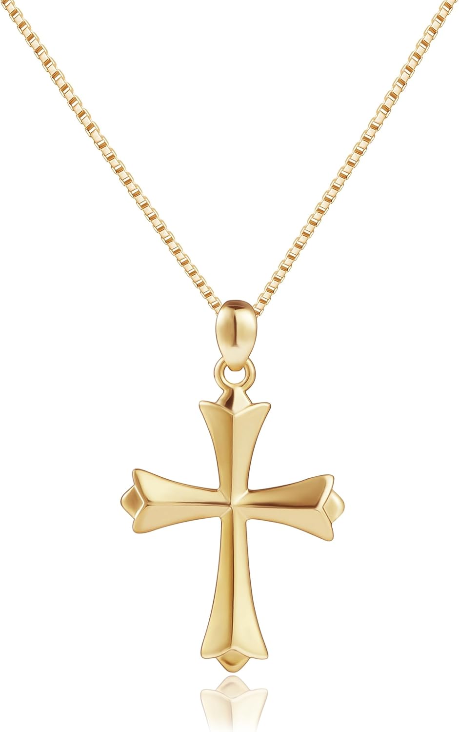 Sterling Silver Cross Necklace for Women - Classic Handmade Jewelry
