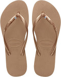 Havaianas Women's Slim Crystal Flip Flops - Swarovski Detail