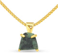 Genuine Raw pendant chain necklace - Raw birthstone pendant Uniquelan
