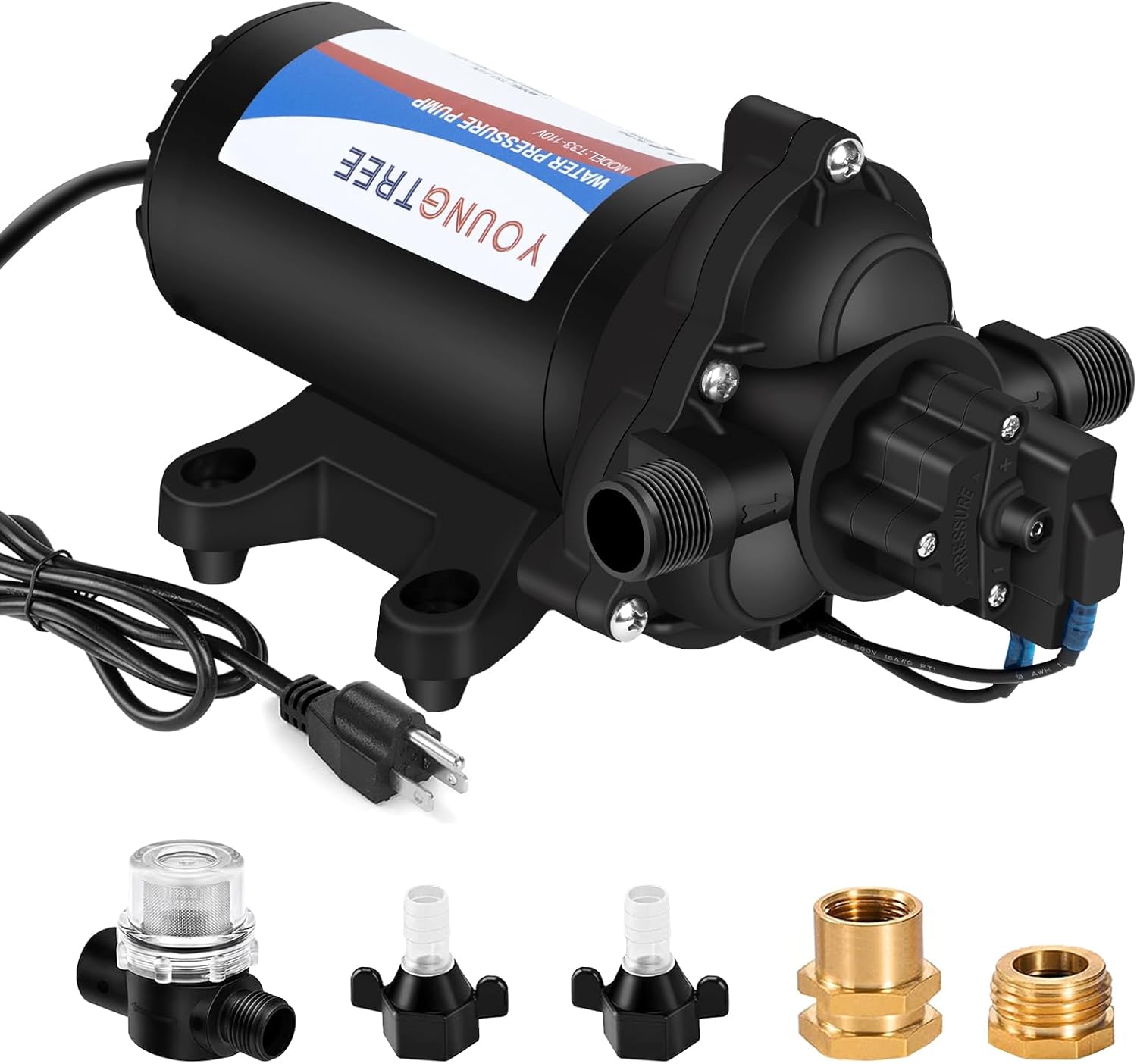 YOUNGTREE 110V Industrial Water Pressure Diaphragm Pump Review