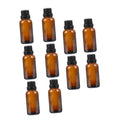 Blue Essential Oil Empty Bottle 10pcs - Portable Sample Roller Set