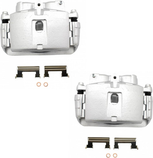 TRQ Front Brake Caliper Set for Cadillac Chevrolet GMC Hummer