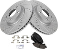Front Ceramic Brake Pad & Rotor Kit for 2014-2018 Mazda 3 - G-Coated