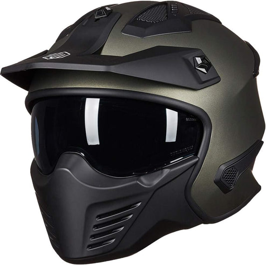 ILM Open Face Motorcycle Helmet for Dirt Bike and ATV Riders
