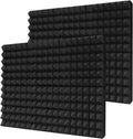 Thick Acoustic Foam Panels 12 x 12 x 3 in - Studio Sound Absorbers