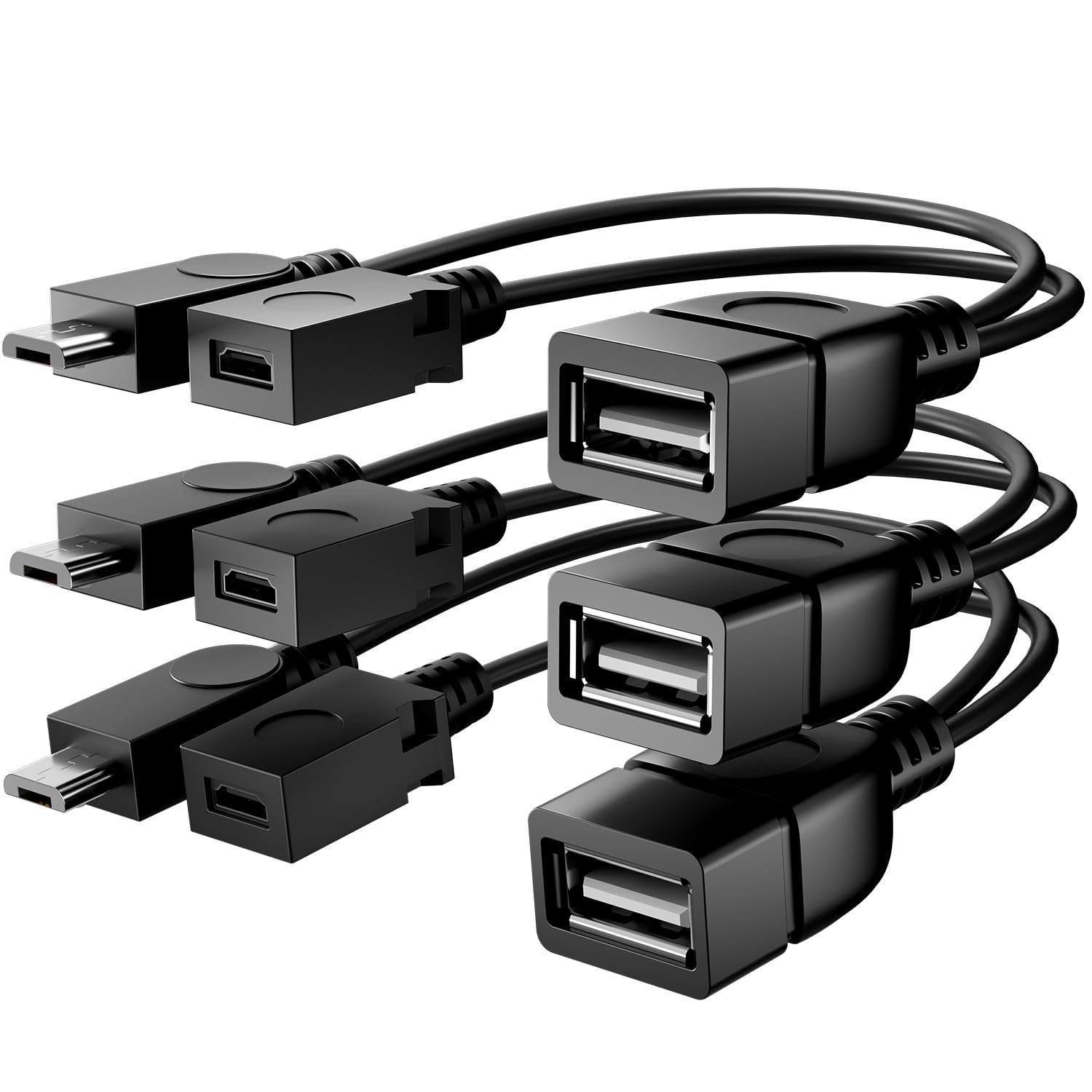 3 Pack Micro OTG Cables - Boost Your Connectivity!