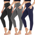 HIGHDAYS 3 Pack Leggings for Women with Pockets - High Waist